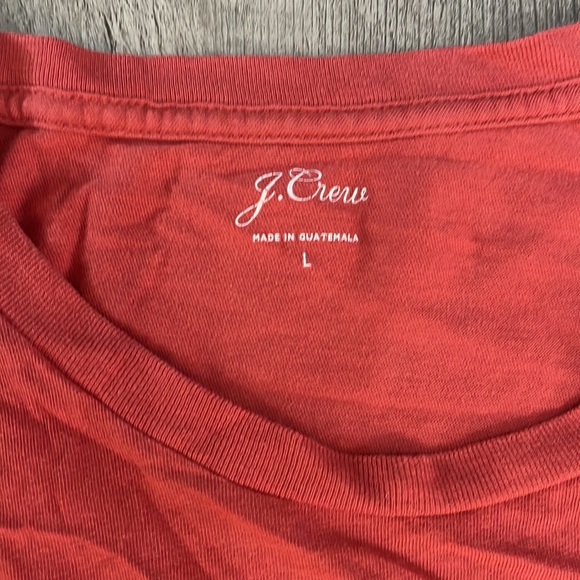 J Crew men’s long sleeve tshirt size large with front pocket - Picture 2 of 5